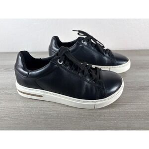Birkenstock Bend Low Black Leather Sneakers Womens EU 36 US 5 Comfort Shoes